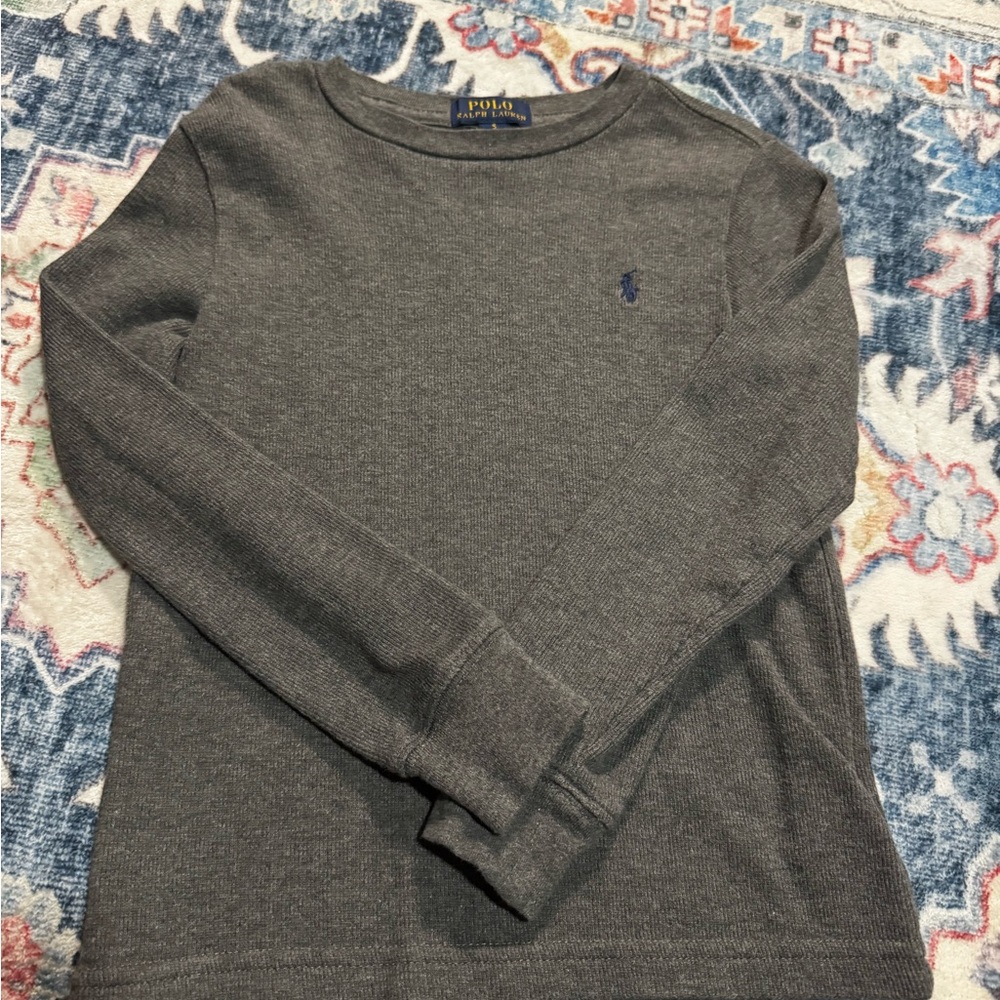 Polo by Ralph Lauren Charcoal Long Sleeve Shirt